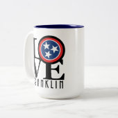 Tasse 2 Couleurs LOVE Franklin Tennessee 15oz (Devant gauche)