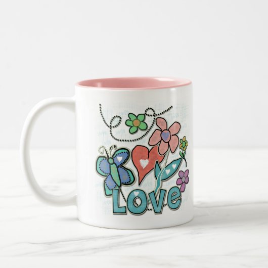 Tasse 2 Couleurs Love Garden (Gauche)