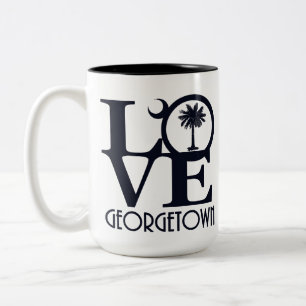 Tasse 2 Couleurs LOVE Georgetown SC 15oz