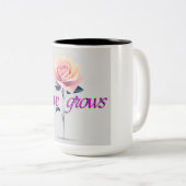 Tasse 2 Couleurs Love grows (Devant droit)