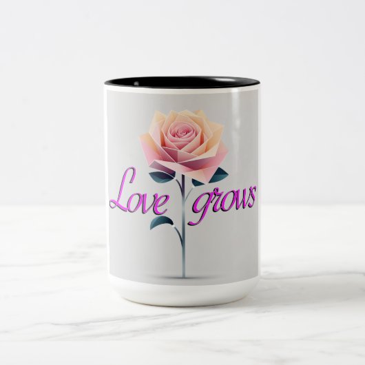 Tasse 2 Couleurs Love grows (Centre)