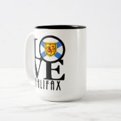 Tasse 2 Couleurs LOVE Halifax 15oz (Devant gauche)