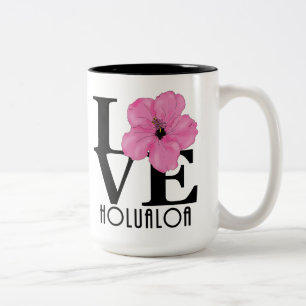 Tasse 2 Couleurs LOVE Holualoa Hawaii 15oz