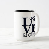 Tasse 2 Couleurs LOVE Isle of Palms 15oz (Devant droit)