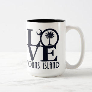 Tasse 2 Couleurs LOVE Johns Island SC 15oz