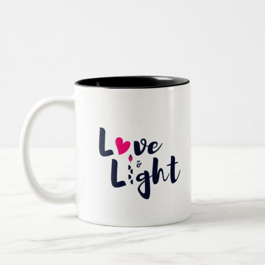 TASSE 2 COULEURS LOVE & LIGHT-HANOUKKA (Gauche)