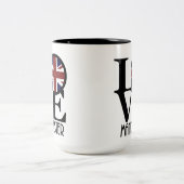 Tasse 2 Couleurs LOVE Manchester Angleterre 15oz (Centre)