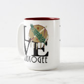 Tasse 2 Couleurs LOVE Muskogee OK 15oz (Devant gauche)