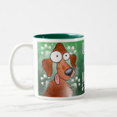 Tasse 2 Couleurs Love My Irish Setter Cartoon 11oz (Gauche)