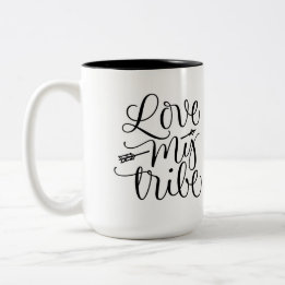 Tasse 2 Couleurs Love My Tribe Cup Design