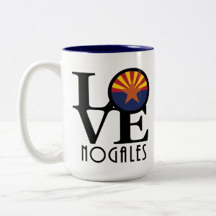 Tasse 2 Couleurs LOVE Nogales Arizona 15oz