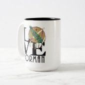 Tasse 2 Couleurs LOVE Norman Oklahoma 15oz (Devant gauche)