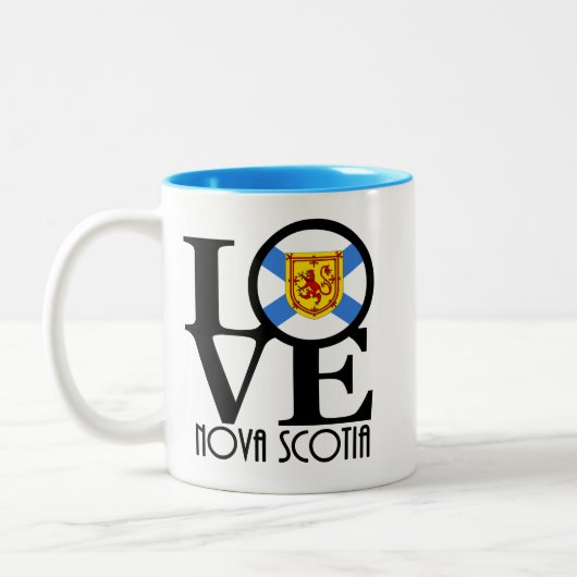 Tasse 2 Couleurs LOVE Nova Scotia Canada (Gauche)