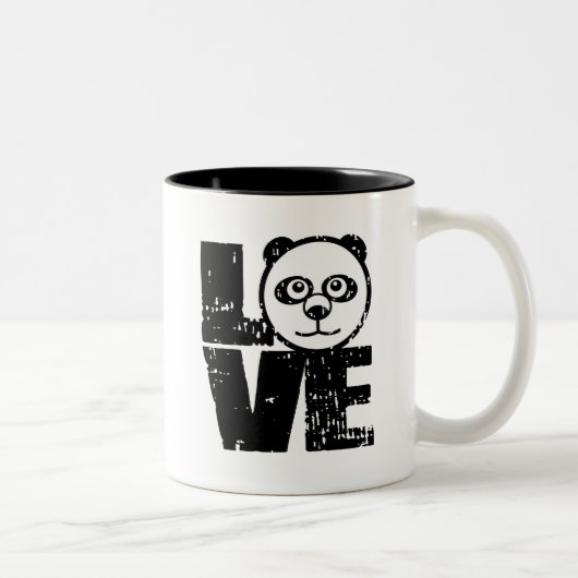 Tasse 2 Couleurs Love Panda (Droit)