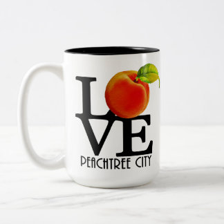 Tasse 2 Couleurs LOVE Peachtree City Georgia 15oz