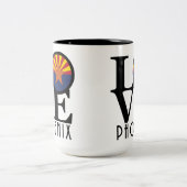 Tasse 2 Couleurs LOVE Phoenix, Arizona (Centre)
