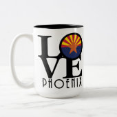 Tasse 2 Couleurs LOVE Phoenix, Arizona (Gauche)