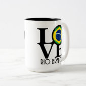 Tasse 2 Couleurs LOVE Rio Branco 15oz (Devant droit)