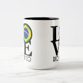 Tasse 2 Couleurs LOVE Rio Branco 15oz (Centre)