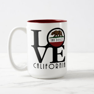 Tasse 2 Couleurs LOVE San Diego 15oz