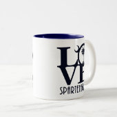 Tasse 2 Couleurs LOVE Spartenburg SC (Devant droit)