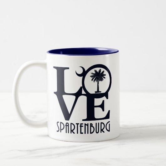 Tasse 2 Couleurs LOVE Spartenburg SC (Gauche)