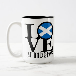 Tasse 2 Couleurs LOVE St Andrews Écosse 15oz
