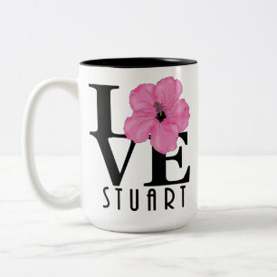 Tasse 2 Couleurs LOVE Stuart Florida Red 15oz