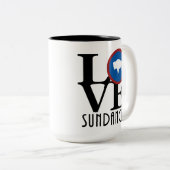 Tasse 2 Couleurs LOVE Sundance Wyoming 15oz (Devant droit)