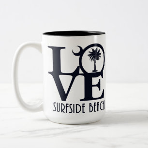 Tasse 2 Couleurs LOVE Surfside Beach SC 15oz