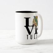 Tasse 2 Couleurs LOVE Tulsa Oklahoma15oz (Devant droit)