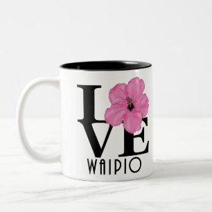 Tasse 2 Couleurs LOVE Waipio Hawaii Pink 11oz