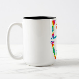 Tasse 2 Couleurs Love Whippet Tie Dye Rainbow | AMOUREUX DES CHIENS