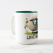 Tasse 2 Couleurs Love Wool (Devant gauche)