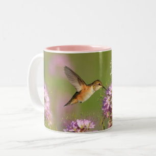 Tasse 2 Couleurs Love You Custom Hummingbird Floral