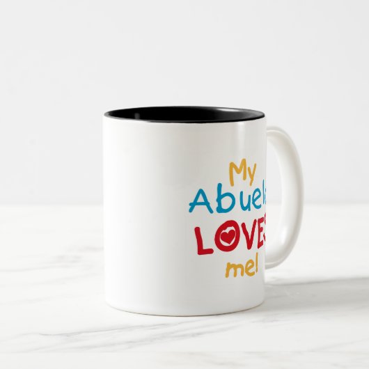 Tasse 2 Couleurs LOVESMEabuela (Devant droit)