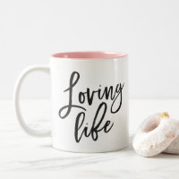 LOVING LIFE noir script minimum cote positive