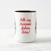 Tasse 2 Couleurs Lowicz Bloom Crest (Centre)