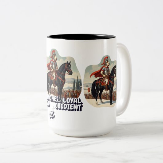 Tasse 2 Couleurs Loyal Italian Spinone (Devant droit)