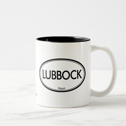 Tasse 2 Couleurs Lubbock, le Texas (Droit)