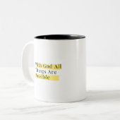 Tasse 2 Couleurs Luc 1:37 (Devant gauche)