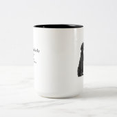 Tasse 2 Couleurs Lucky Black Lab (Centre)