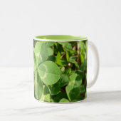 Tasse 2 Couleurs Lucky Four Leaf Clover (Devant droit)