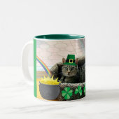 Tasse 2 Couleurs Lucky Irish Indigo (Devant gauche)