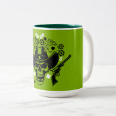 Tasse 2 Couleurs Lucky Poker Skull (Devant droit)