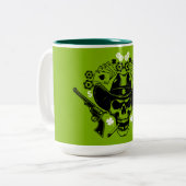 Tasse 2 Couleurs Lucky Poker Skull (Devant gauche)