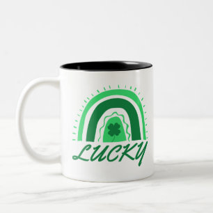Tasse 2 Couleurs Lucky Shamrock Rainbow