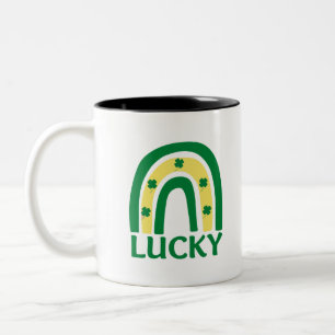 Tasse 2 Couleurs Lucky Shamrock Rainbow St patrick