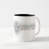 Tasse 2 Couleurs Lueur foncée d'A5POB Kaffee Kup (Devant droit)