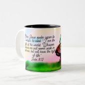 Tasse 2 Couleurs lumière de Jésus (Devant gauche)